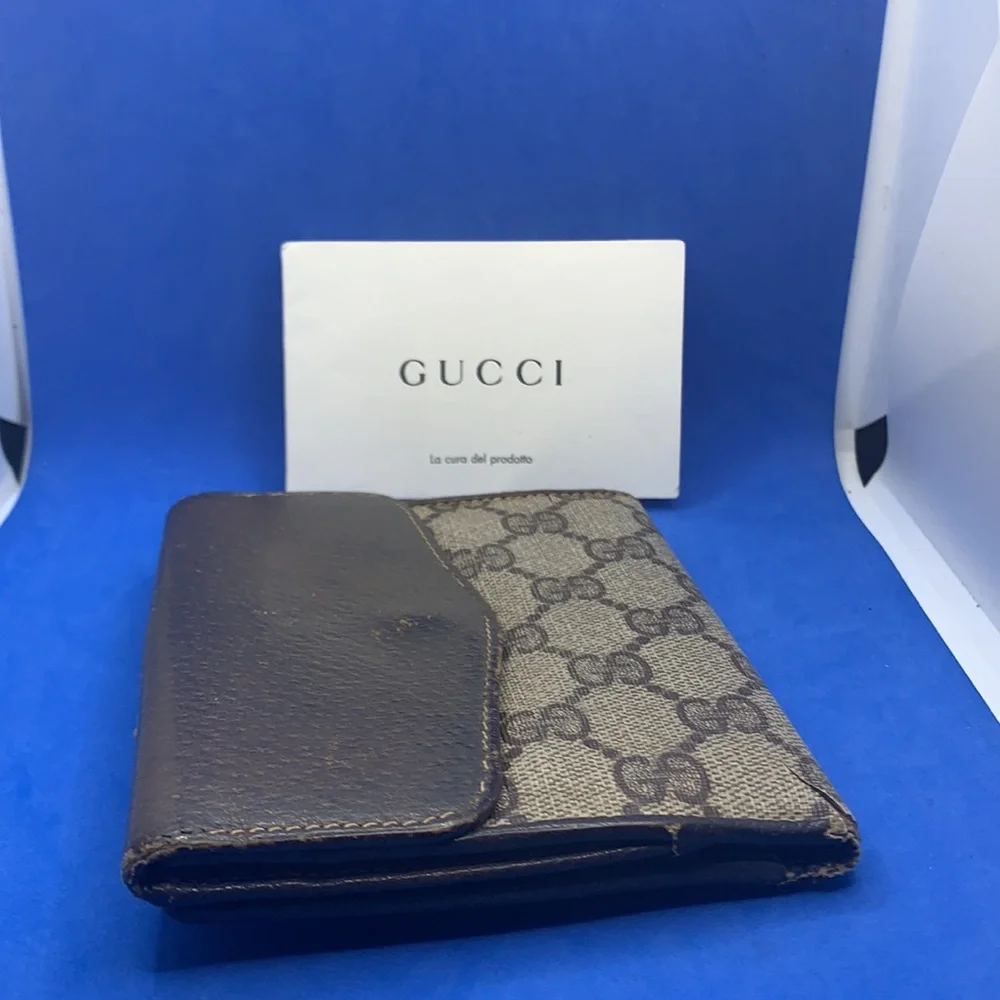 Rarest Gucci GGโ Vintage canvas & leather wallet - Picture 14 of 14